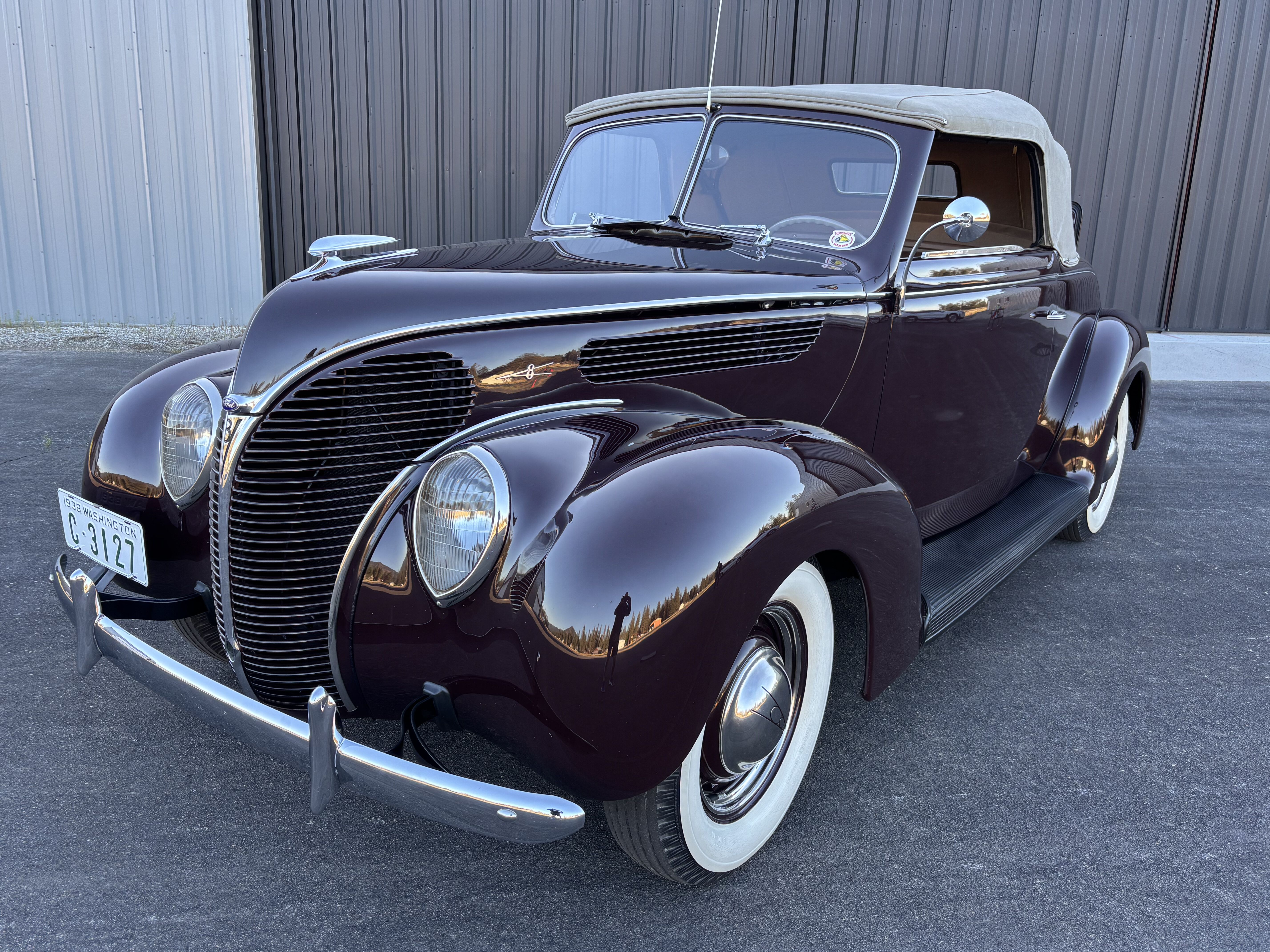 Restored and Recently Updated 1938 Ford Deluxe Convertible Coupe